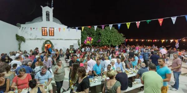 The festivals and celebrations that involve Greek food